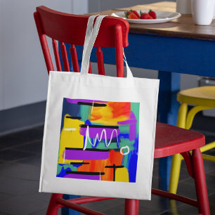 Bolsa Tote Presente Colorida de Professora do Trabalho de art