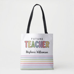 Bolsa Tote Presente Colorido Colorido de Professores Futuros