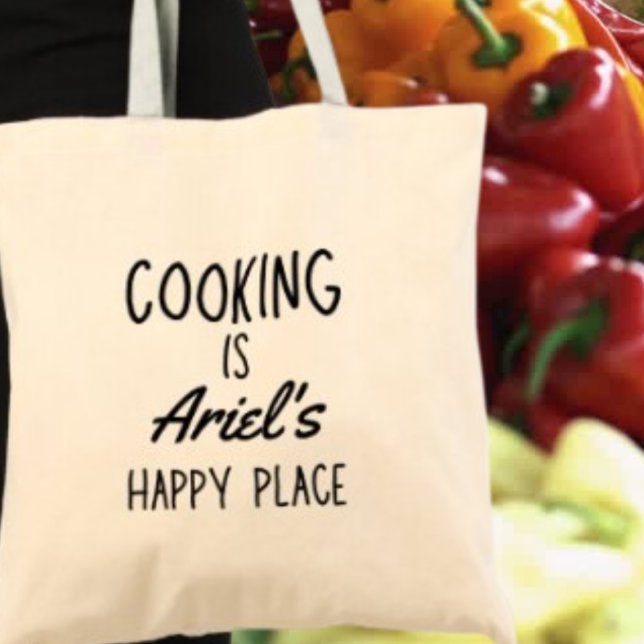 Bolsa Tote Presente Cozinheiro Personalizado Cozinha Feliz Co (Shop now and cook up some smiles with this thoughtful gift!)
