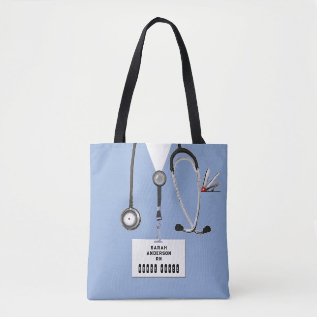 Bolsa Tote Presente Criativo para Enfermeira (Frente)