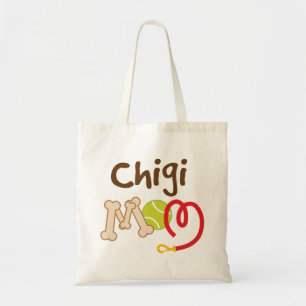 Bolsa Tote Presente da mamã da raça do cão de Chigi