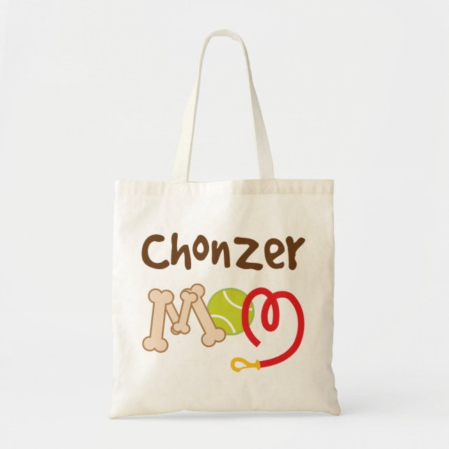 Bolsa Tote Presente da mamã da raça do cão de Chonzer (Frente)