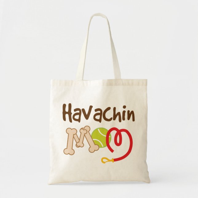 Bolsa Tote Presente da mamã da raça do cão de Havachin (Frente)