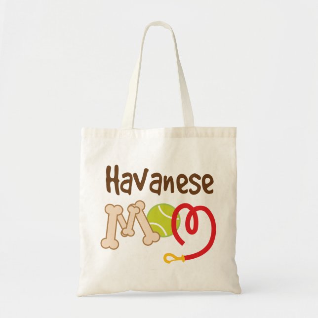 Bolsa Tote Presente da mamã da raça do cão de Havanese (Frente)