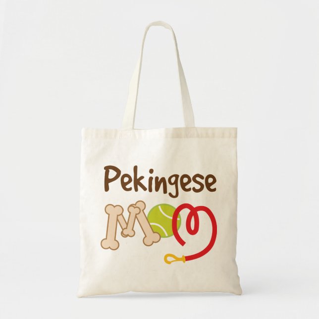 Bolsa Tote Presente da mamã da raça do cão de Pekingese (Frente)