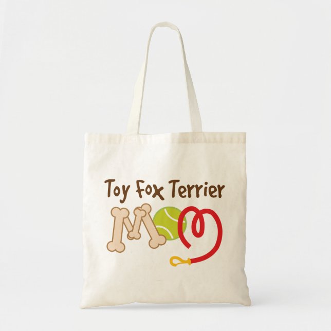 Bolsa Tote Presente da mamã da raça do cão do Fox Terrier do (Frente)