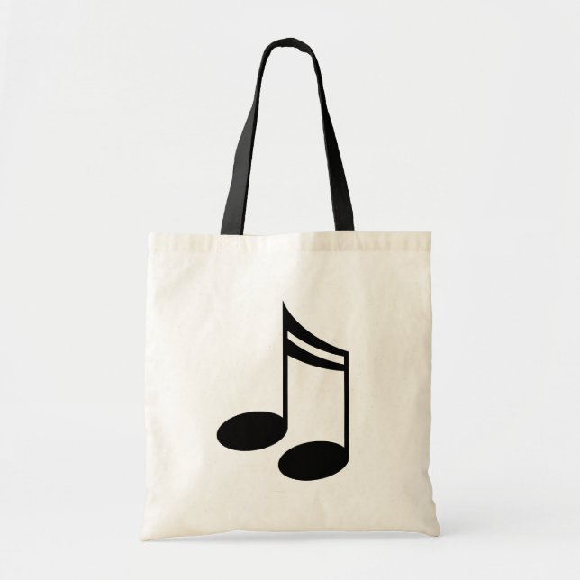 Bolsa Tote Presente da música das notas musicais (Frente)