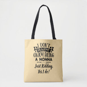 Bolsa Tote Presente da Nonna! Humor artístico para a Vovó 