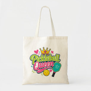 Bolsa Tote Presente da Rainha do Pickleball para Amantes de P