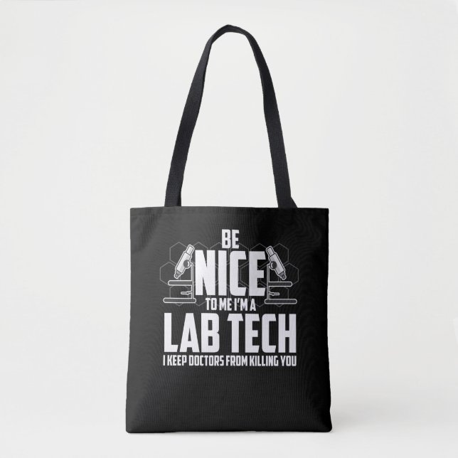 Bolsa Tote Presente da tecnologia do laboratório médico - (Frente)