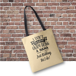 Bolsa Tote Presente da Vovó! Humor artístico para a Vovó 