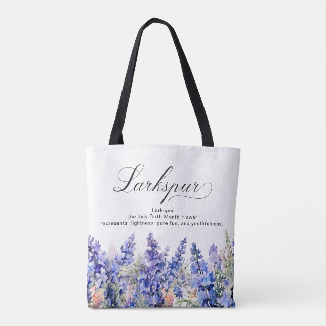 Bolsa Tote Presente de 95º Aniversário Flor do Mês de Nascime (Verso)