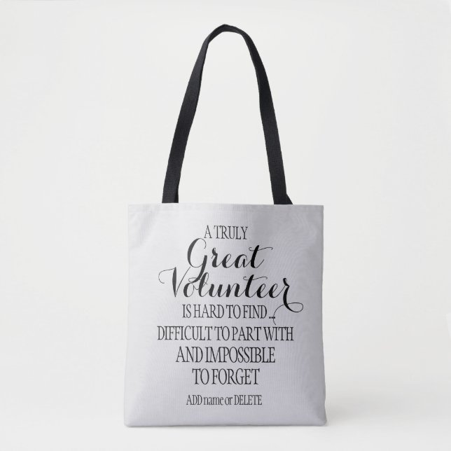 Bolsa Tote Presente de Agradecimento ao Voluntário (Frente)
