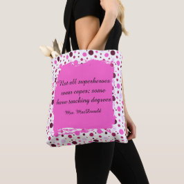 Bolsa Tote Presente de agradecimento para professor com bolin