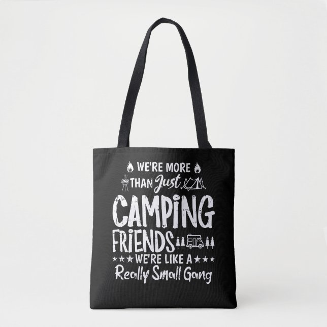 Bolsa Tote Presente de Amigos Divertidos de Acampamento Peque (Frente)