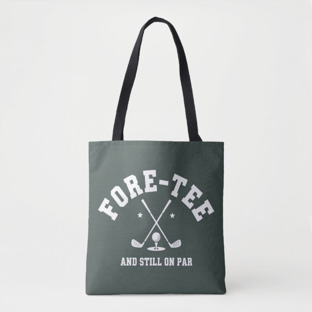 Bolsa Tote Presente de Aniversário de 40 anos de Golfe Presen (Frente)