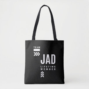Bolsa Tote Presente de Aniversário do Nome Personalizado Jad