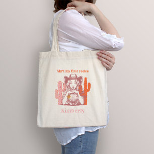 Bolsa Tote Presente de Aniversário Espelho de Disco Cowgirl R