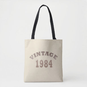 Bolsa Tote Presente de aniversário moderno e elegante de 1984
