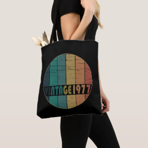 Bolsa Tote Presente de Aniversário Vintage 1977