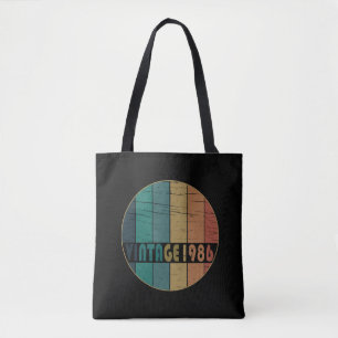 Bolsa Tote Presente de Aniversário Vintage 1986