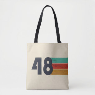 Bolsa Tote Presente de aniversário vintage elegante nascido e