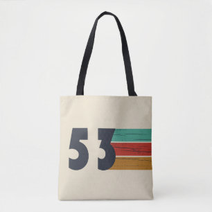 Bolsa Tote Presente de aniversário vintage nascido em 1953