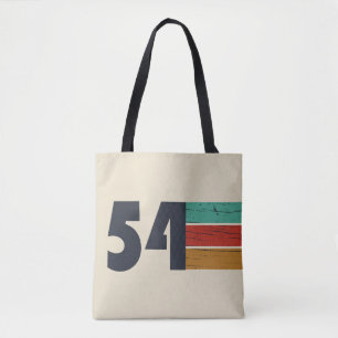 Bolsa Tote Presente de aniversário vintage nascido em 1954