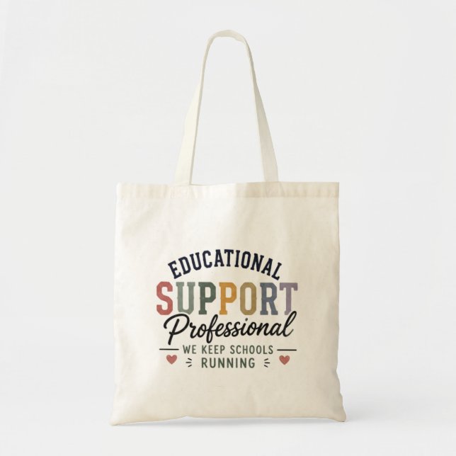 Bolsa Tote Presente de Apreciação ao Profissional de Apoio Ed (Frente)