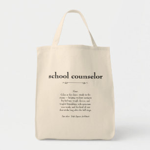 Bolsa Tote Presente de Apreciação de Definição de Conselheiro