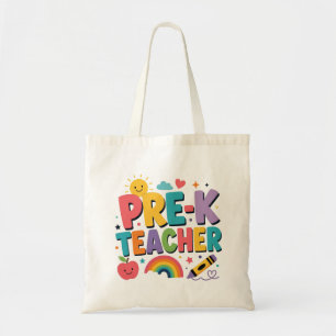 Bolsa Tote Presente de Apreciação para Professor de Pré-Escol