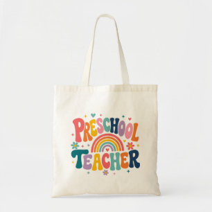 Bolsa Tote Presente de Apreciação para Professor de Pré-Escol