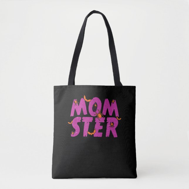 Bolsa Tote Presente de aranha | Rede De Aranha MOMSTER E Hall (Frente)