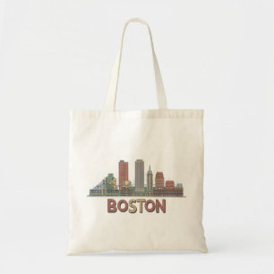 Bolsa Tote Presente de Arte de Linha Retro Minimalista do Hor