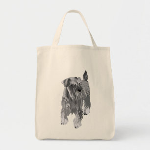 Bolsa Tote Presente de Cachorro Bonito Pintura em Aquarela Mi