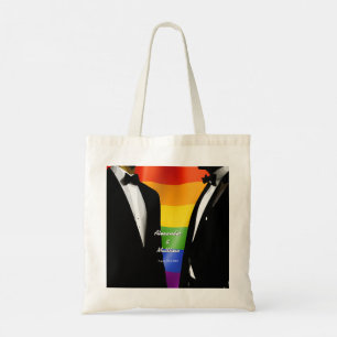 Bolsa Tote Presente de casamento cor do arco-íris para homens