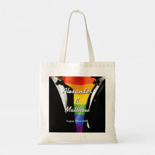 Bolsa Tote Presente de casamento cor do arco-íris para homens