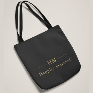 Bolsa Tote Presente de casamento personalizado com monograma