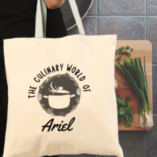 Bolsa Tote Presente de comida de cozinha personalizada do coz (Shop now and savour the joy of personalized cooking style!)