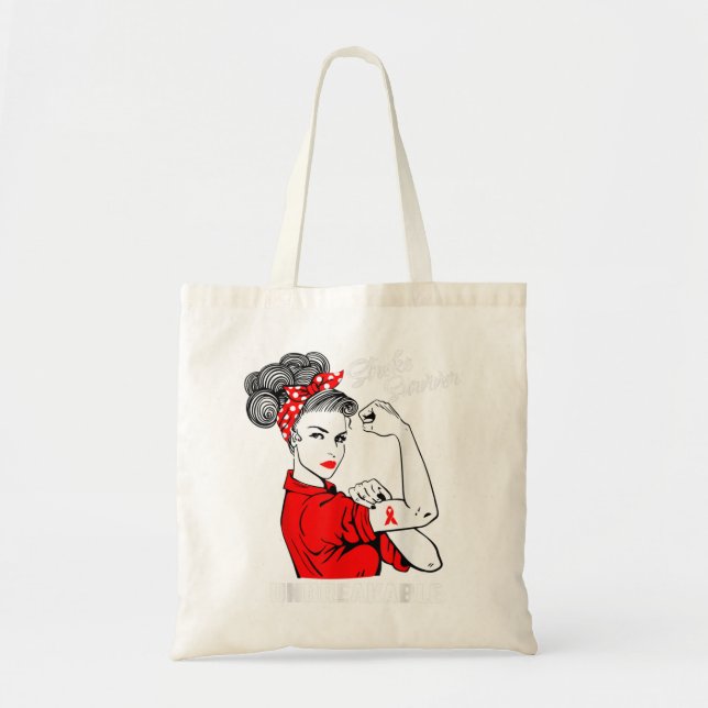 Bolsa Tote Presente de Consciência do Acidente com Sobrevivên (Frente)