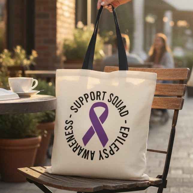 Bolsa Tote Presente de Conscientização da Equipe de Apoio à E (Criador carregado)