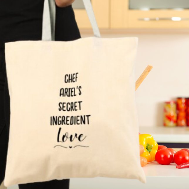 Bolsa Tote Presente de Cozinha com Ingrediente Secreto do Che (Shop now and surprise them with a gift that reflects their cooking spirit!)
