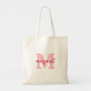 Bolsa Tote Presente de Dama de Honra com Monograma em Script