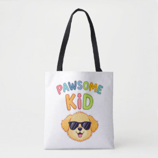 Bolsa Tote Presente de Design de Cachorro Fofo para Crianças