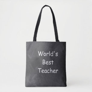 Bolsa Tote Presente de Design de Quadro Negro do Melhor Profe