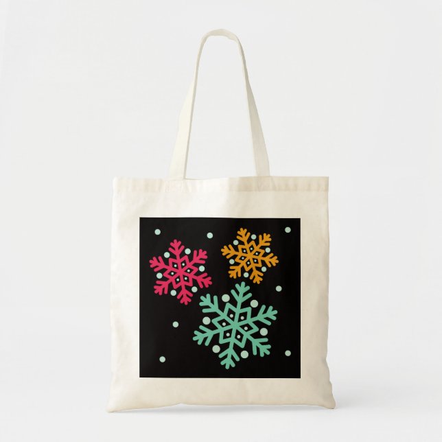 Bolsa Tote Presente de Enfeites de natal Decorativo Personali (Frente)