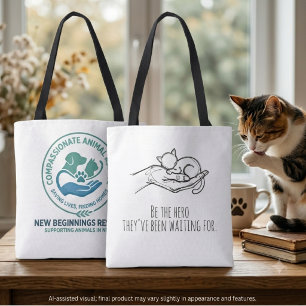Bolsa Tote Presente de Esboço Minimalista Herói de Resgate de