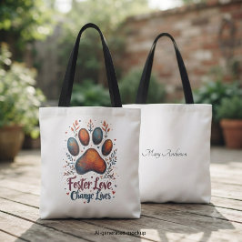 Bolsa Tote Presente de Férias para Defensor de Cães Abandonad