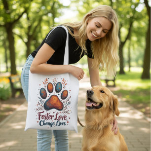 Bolsa Tote Presente de Férias para Defensor de Cães Abandonad