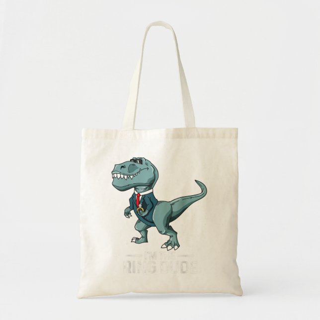 Bolsa Tote Presente de Festa de casamento do Dinossauro T-Rex (Frente)